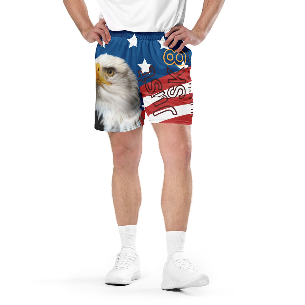 Thumbnail: Just Sk8 Unisex mesh shorts Amer 2
