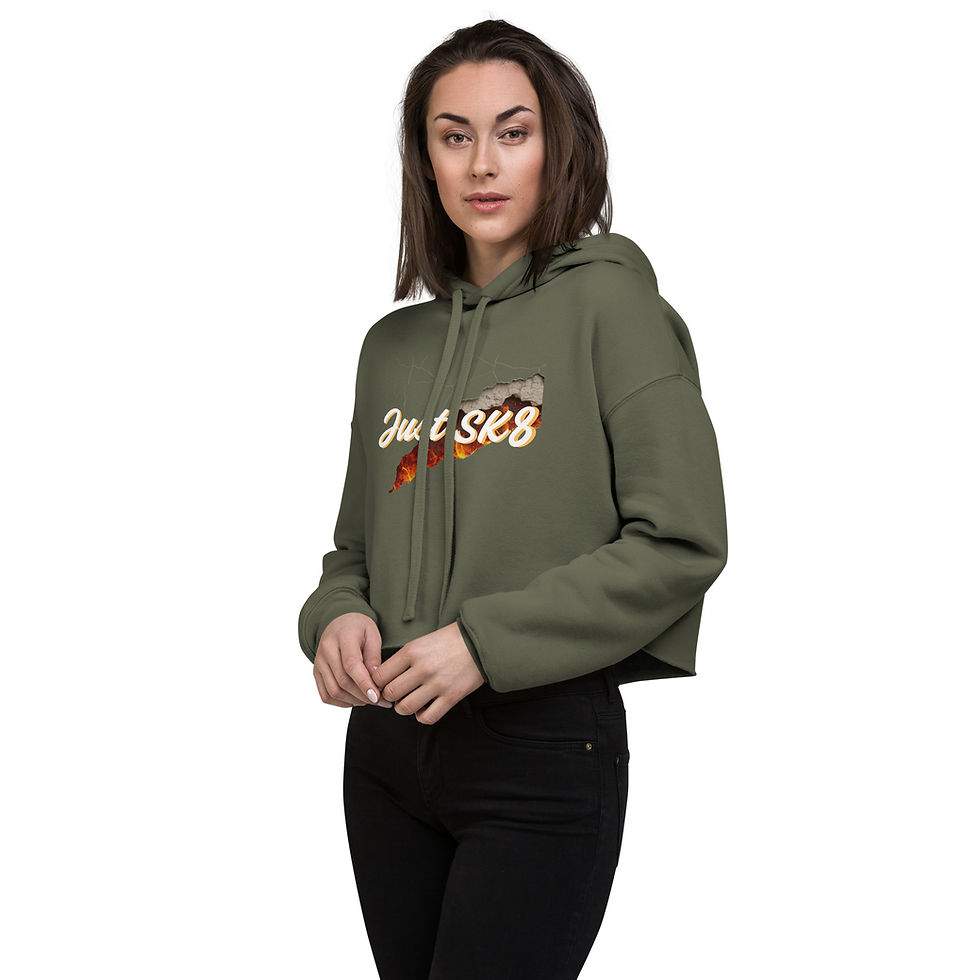 Thumbnail: Just Sk8 5th Gen Crop Hoodie