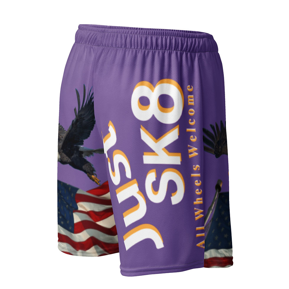 Thumbnail: Just Sk8 Unisex mesh shorts Amer Pur