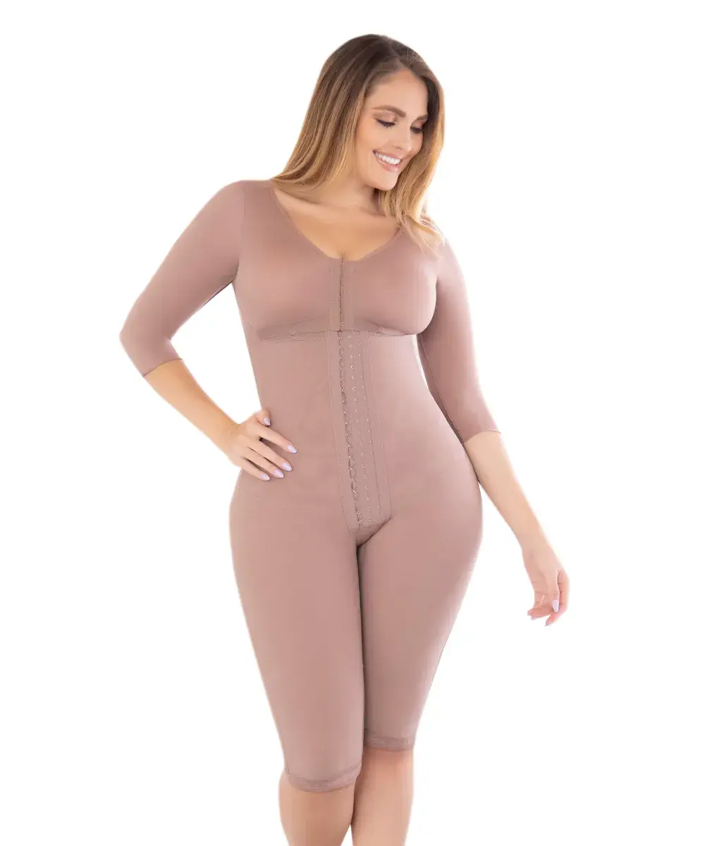 Faja a la Rodilla con Brasier y Mangas 12103