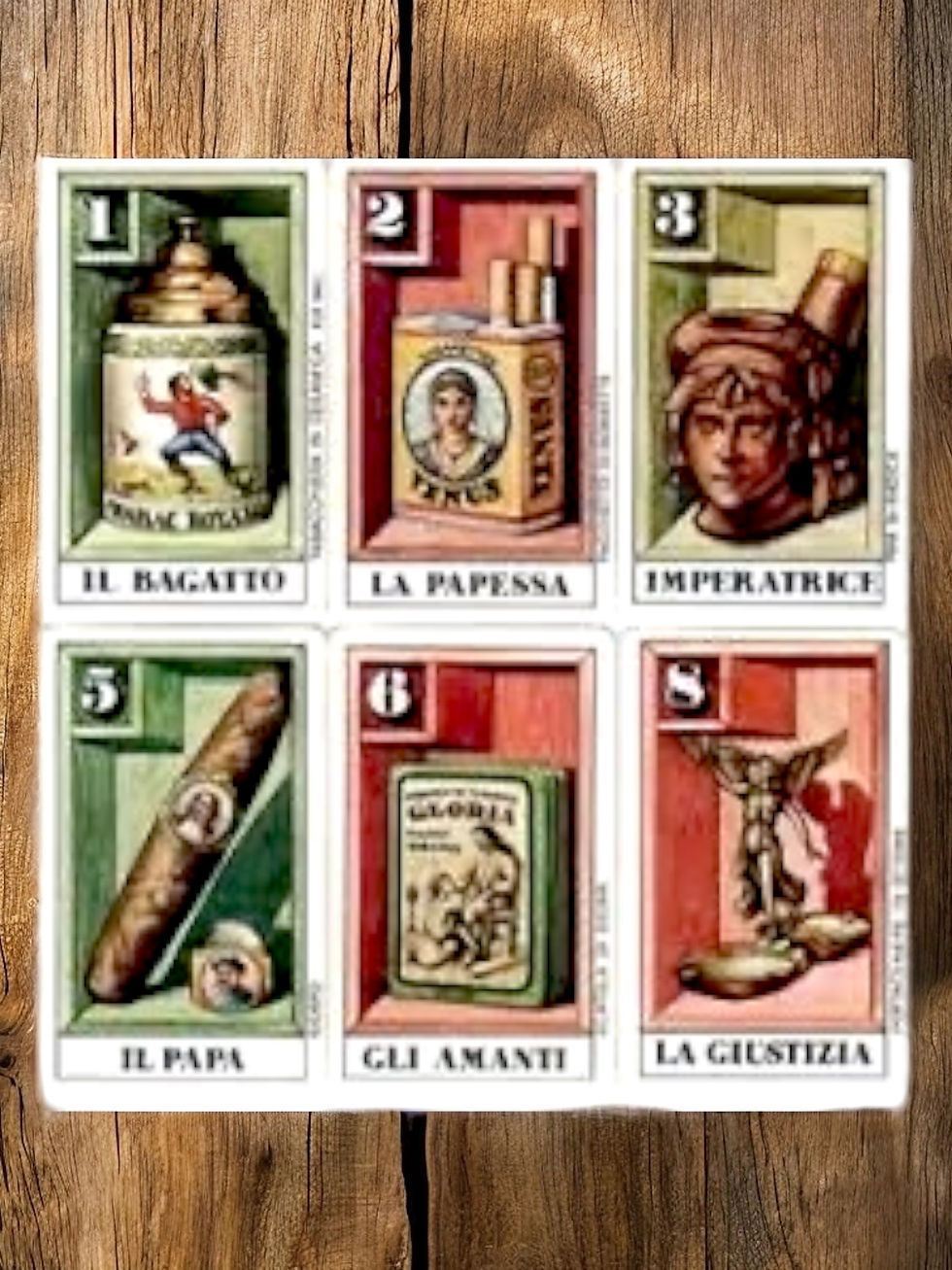 Miniaturbild: Tarocco del Tabacco - dans une jolie boîte argentée 