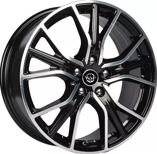 8.5x20 ZURICH WD004 5X108 45 63.4 GLOSSY BLACK POLISHED