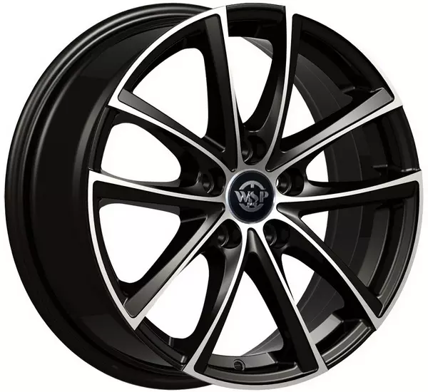 7.5x17 PRASLIN WD001 5X112 51 57.1 GLOSSY BLACK POLISHED