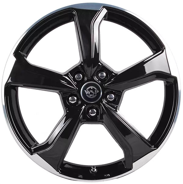 7.5x18 FORMENTERA WD005 5X114.3 46 66.1 GLOSSY BLACK POLISHED