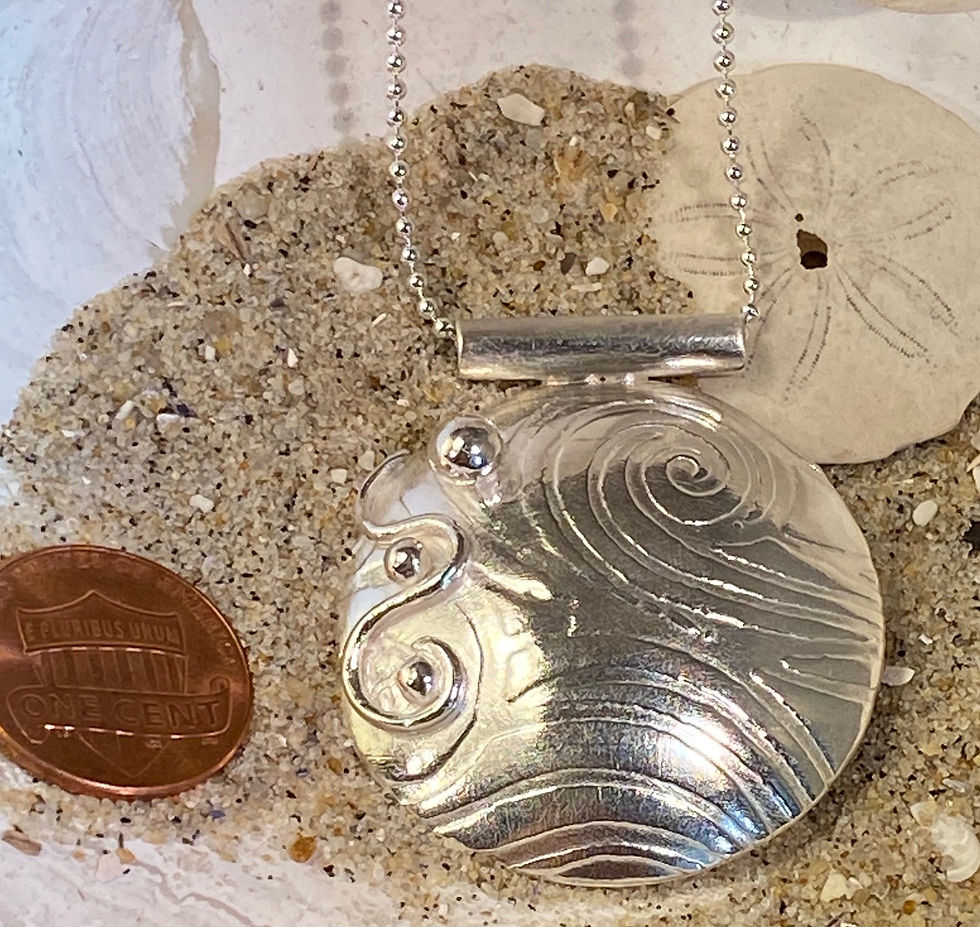 Thumbnail: Sterling Silver Disc Pendant