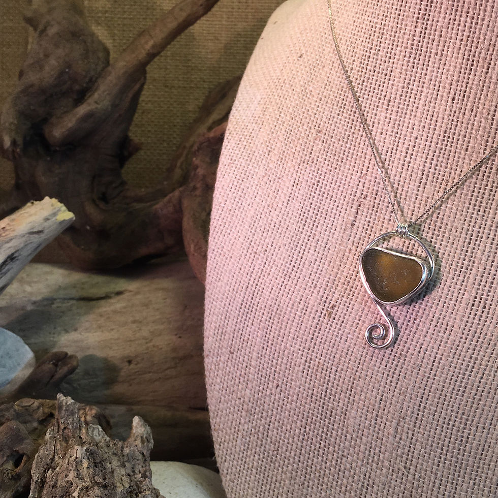Thumbnail: Dark Yellow Heart Pendant