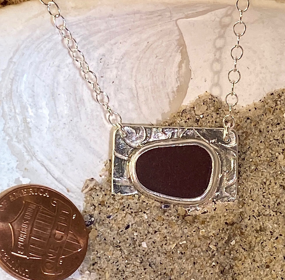 Thumbnail: Red Seaglass Necklace