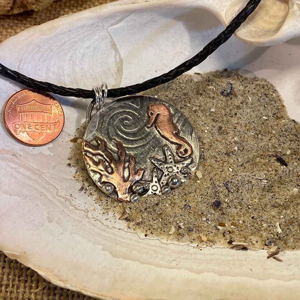 Thumbnail: Mixed Metal Sea Pendant