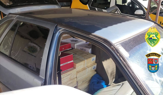 Polícia Militar apreende veículo conduzido por argentino com carga de vinho