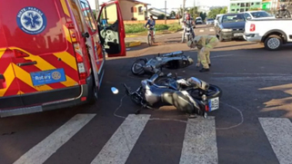 Motociclista fica ferida em acidente de trânsito em Toledo