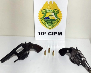 Armas de fogo são apreendidas no interior de Rio Bonito do Iguaçu