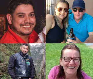 Identificadas as cinco vítimas mortas em engavetamento na BR-277