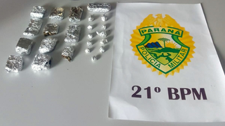 ROCAM apreende crack e maconha; suspeito conseguiu fugir para o mato