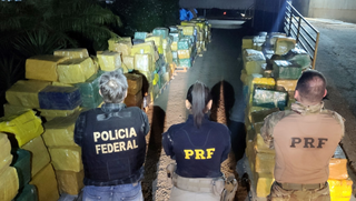 PRF e PF encontram quase 18 toneladas de maconha escondidas em meio a carga de milho