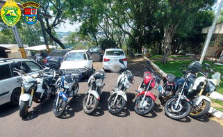 PM apreende cinco motocicletas que apresentavam irregularidades