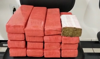BPFRON detém homem com 15 quilos de maconha em ônibus interestadual, em Realeza
