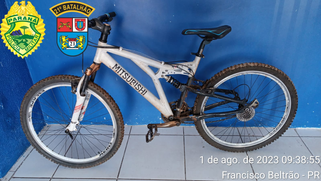 Polícia Militar recupera bicicleta furtada e prende receptador