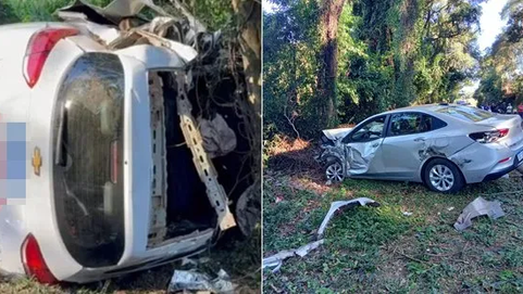 Trágico acidente com carro da saúde na PRC-158 deixa cinco mortos