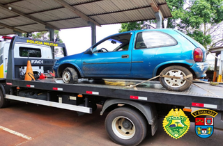 Polícia Militar recupera veículo furtado em Santa Catarina