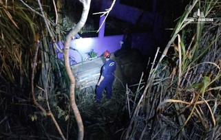 Homem sofre ferimentos graves em capotamento na BR-163