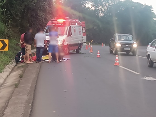 Homem sofre ferimentos graves ao ser atropelado na PR-180 em Marmeleiro