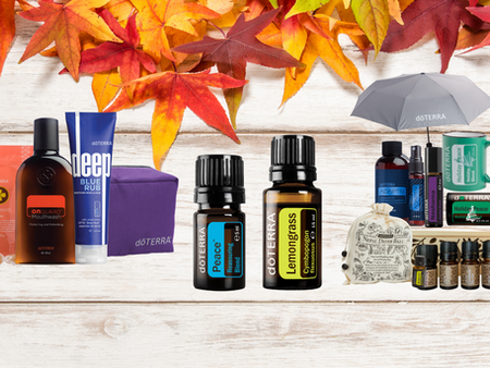 Les promotions du mois de novembre chez doTERRA et le Guide des produits saisonniers.