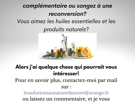 J'ai une opportunité pour vous!