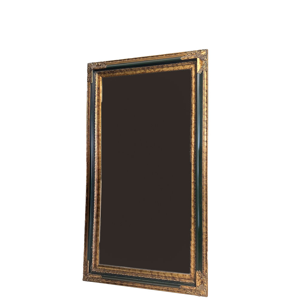 Patinated and Gilt wood Neoclassical Mirror
