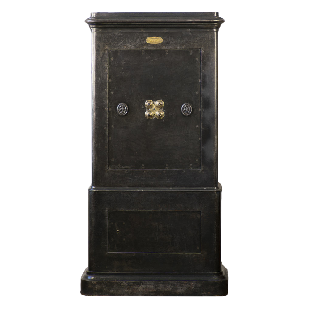 Exceptional Late 19th Century Metal Antique Safe Cabinet
