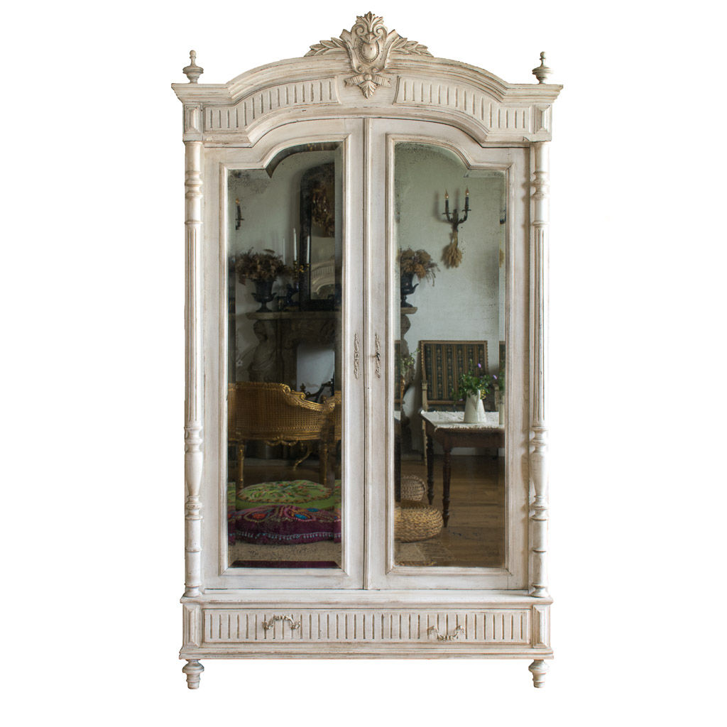 French Louis XVI Style Painted Cabinet