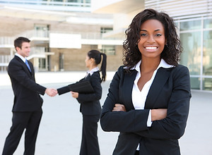 Business Woman Smiling