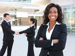Business Woman Smiling