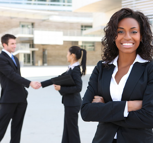 Business Woman Smiling