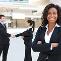 Business Woman Smiling