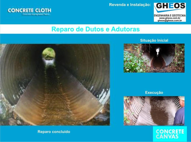 Manta cimenticia TUNEL