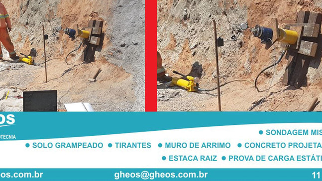 Ensaio de Arrancamento de Chumbador (Grampo)