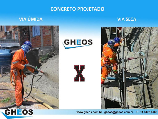 Concreto Projetado - Via Úmida x Via Seca