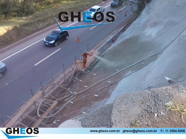 Serviço de concreto projetado