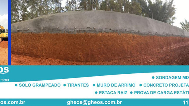 Etapas Construtivas do Solo Grampeado