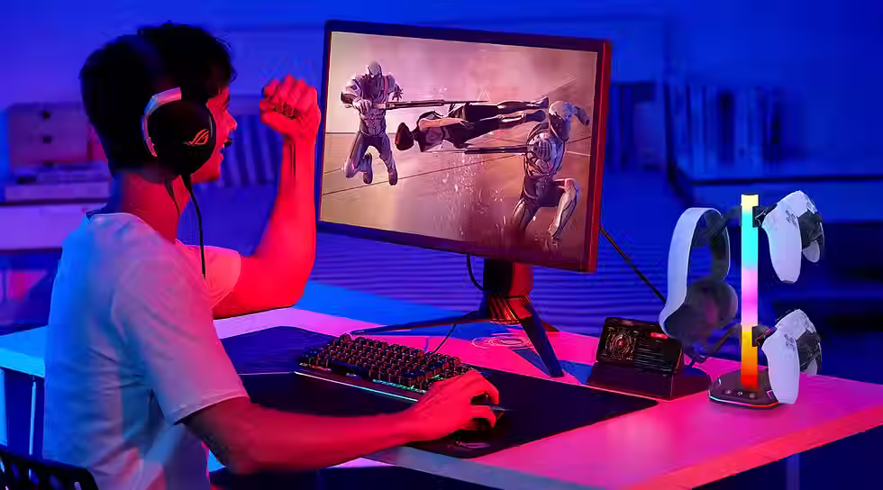 Thumbnail: TechTide RGB Gaming Headset & Controller Stand
