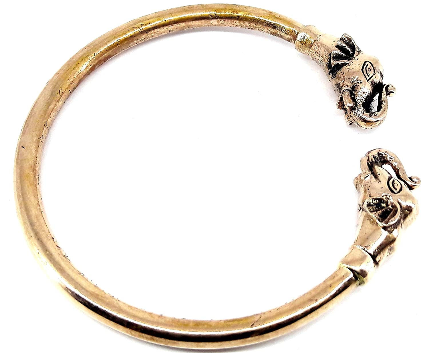 Panchaloham/Panchadhatu Elephant Head Kada/Kaappu for Men