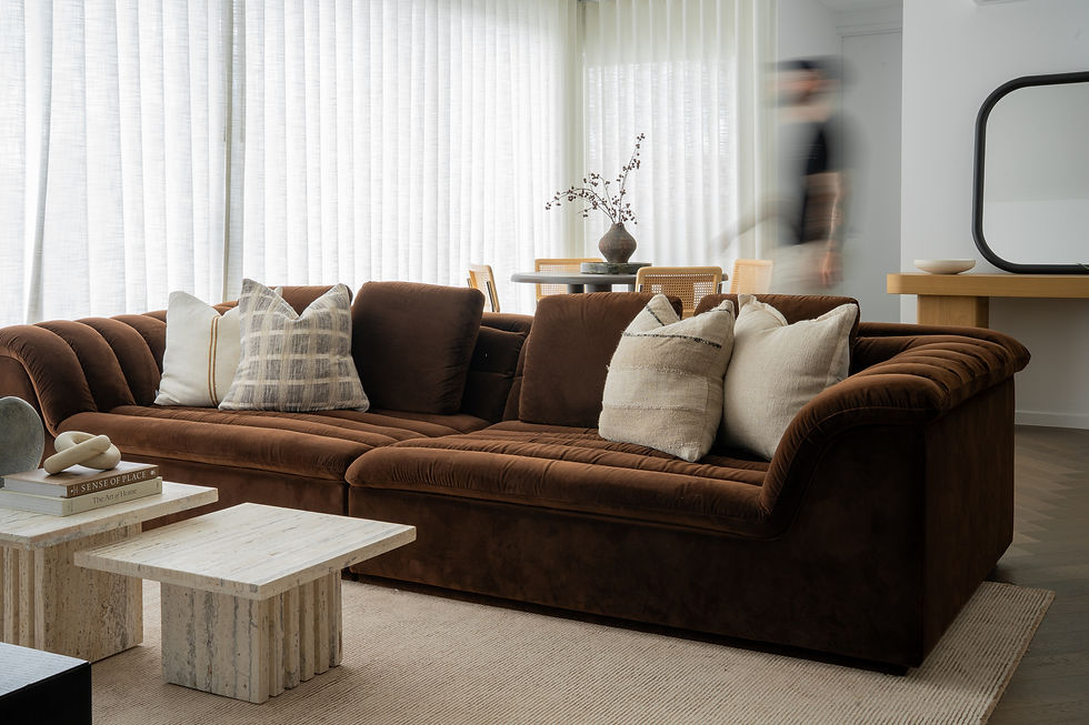 sarah ellison couch interior design project in brisbane by haus of gray