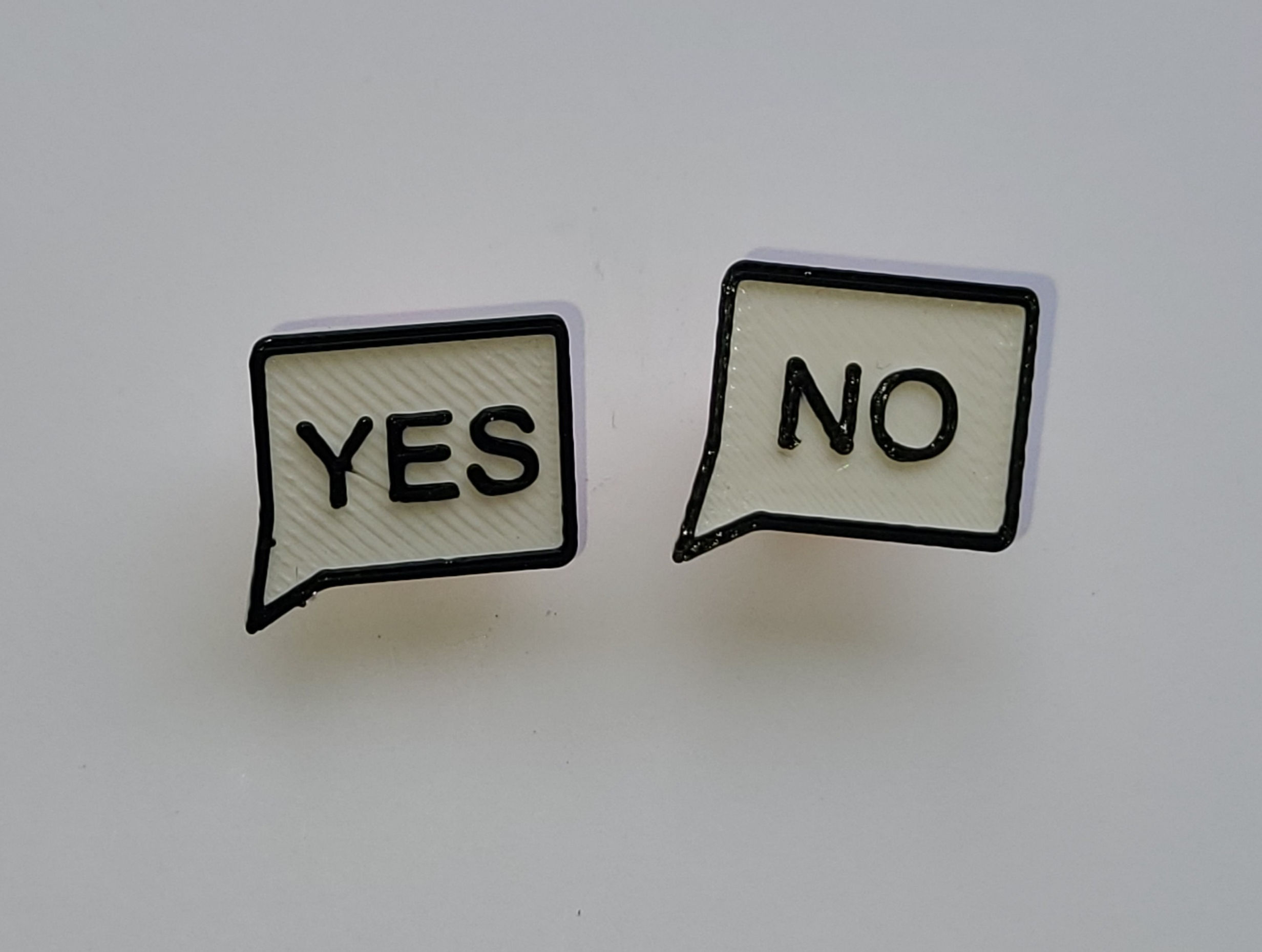 PeppEnds  with YES-NO Speech Bubble and flange PepPlugs set