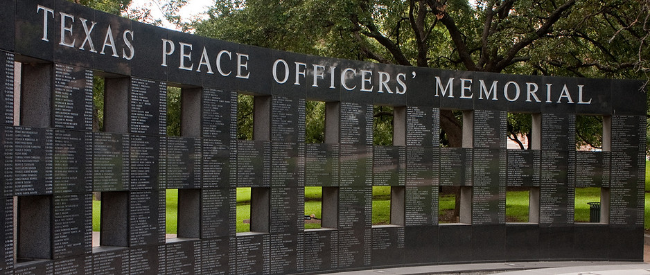 Texas Peace Officer Memorial Wall