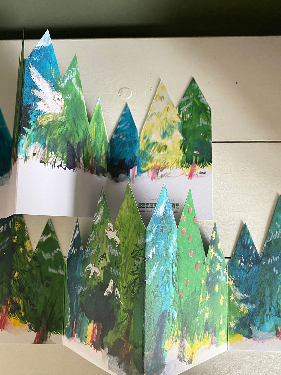 Thumbnail: Enchanted Forest Concertina Card