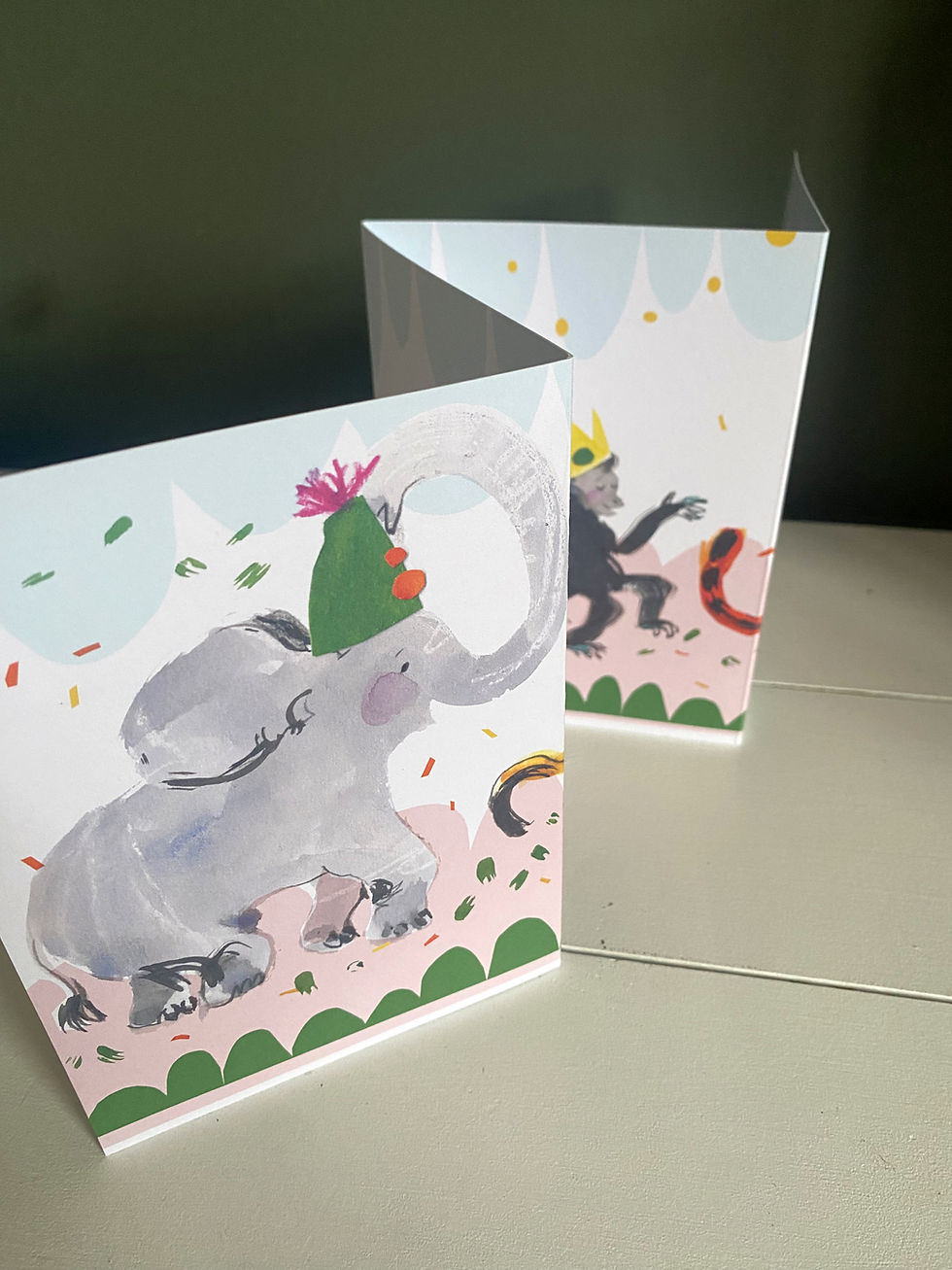 Thumbnail: Party Animals Concertina Card