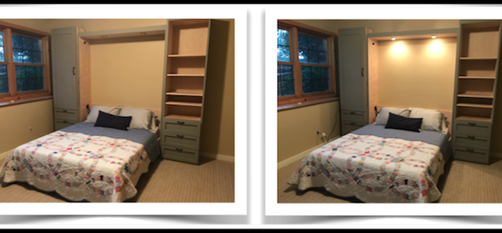 Vertical murphy beds wall bed
