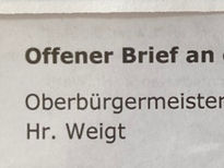 Der Brief war offen - der Bürgermeister dieser Stadt nicht