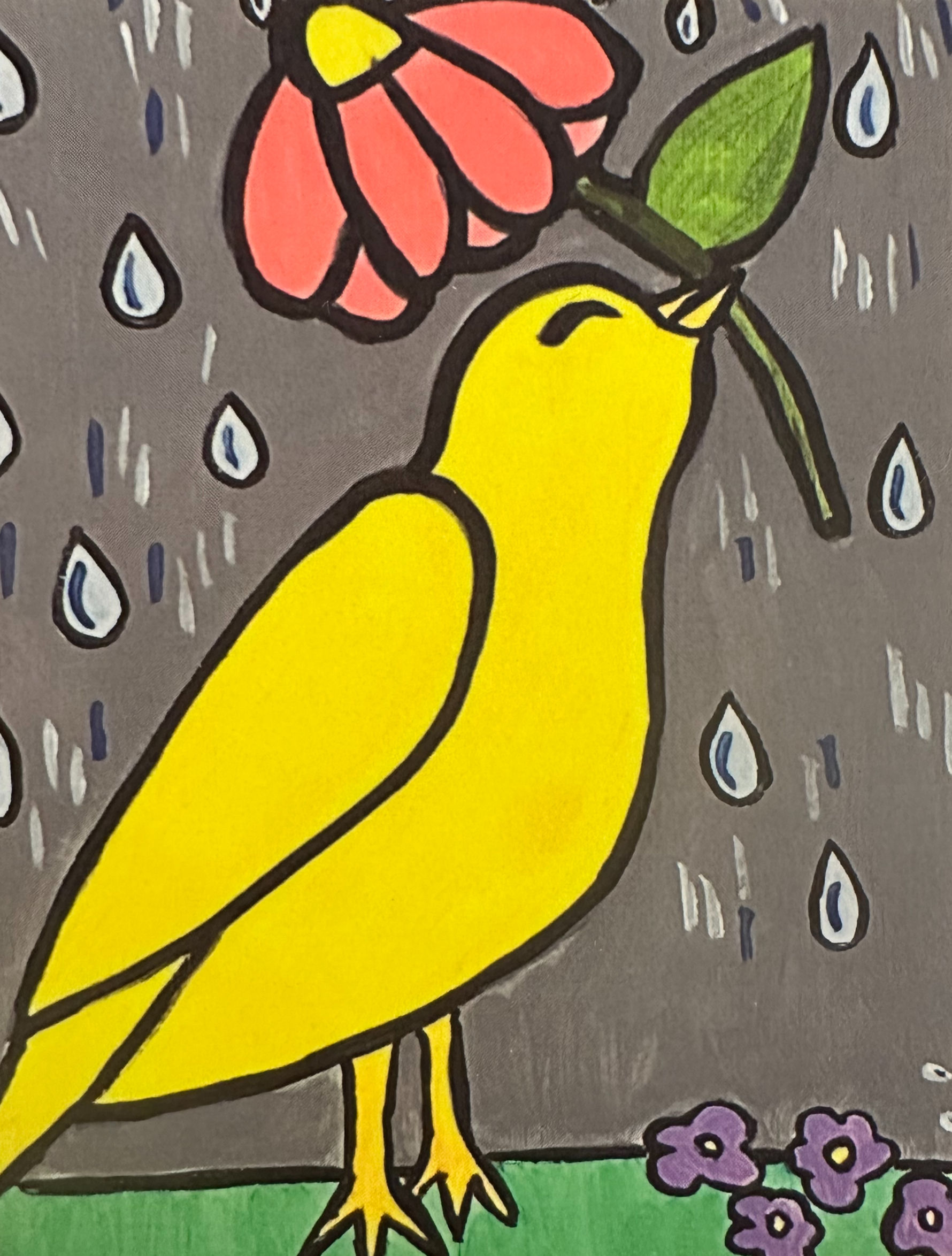 "The Rain Never Bothered Me Anyway" Blank Notecard