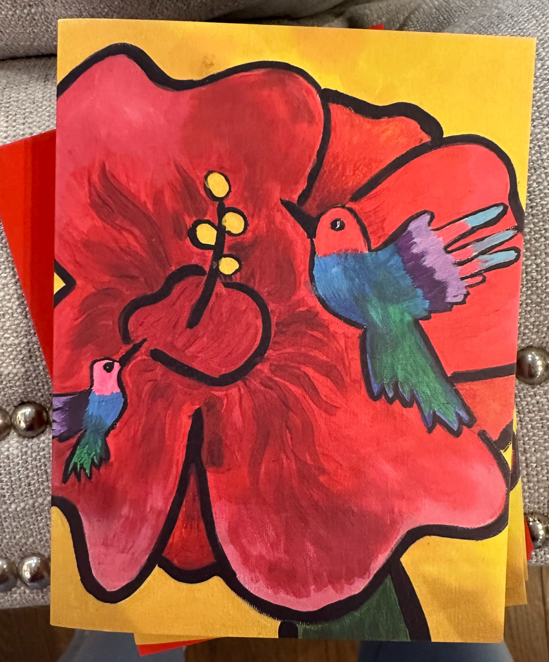 "Flower for Two, Please" Blank Card